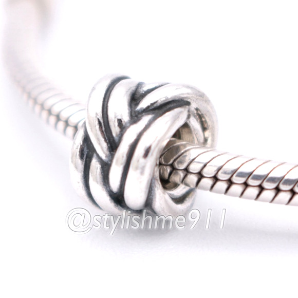 Authentic PANDORA Forget-Me-Knot Charm - Picture 1 of 9